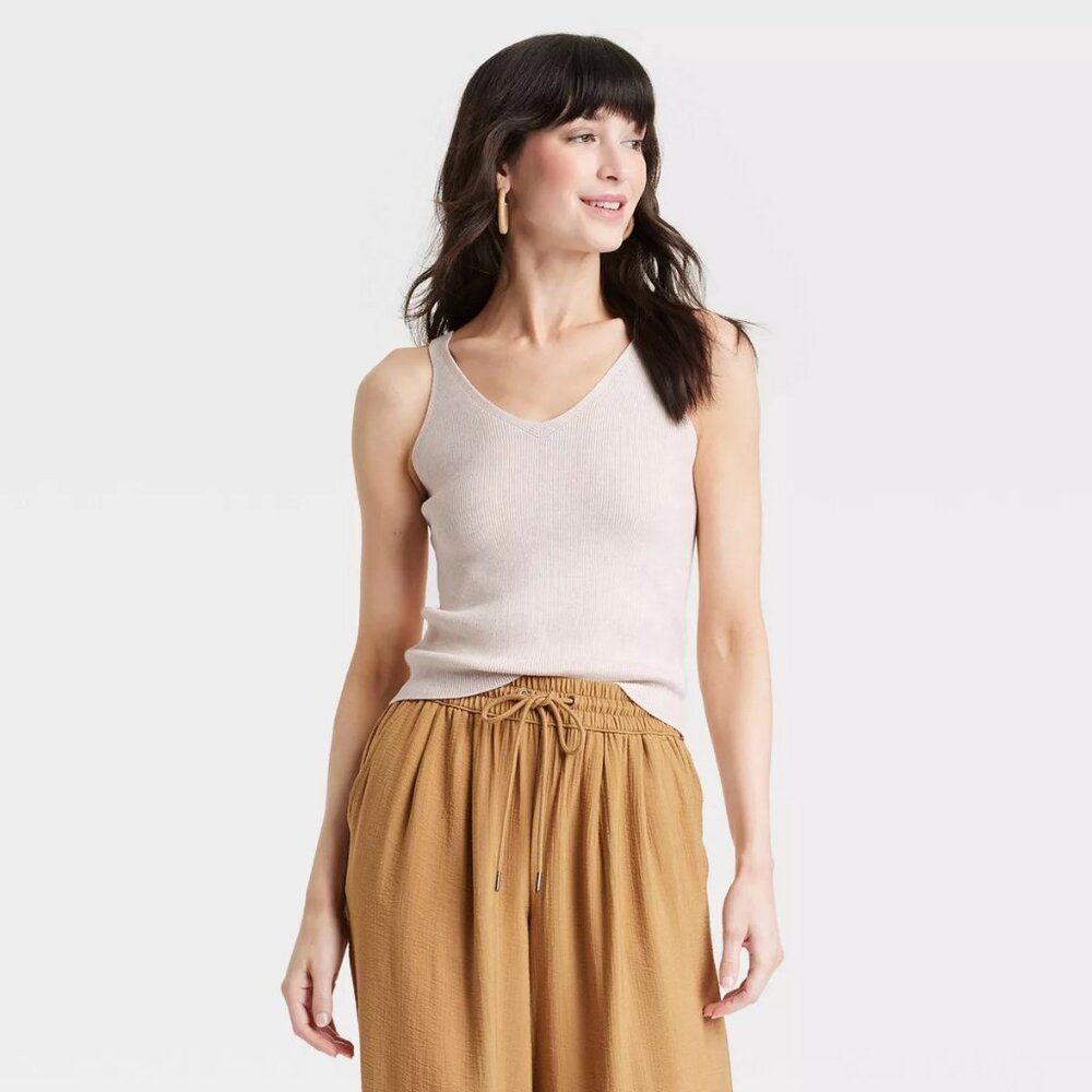 a new day Cream Tank Top